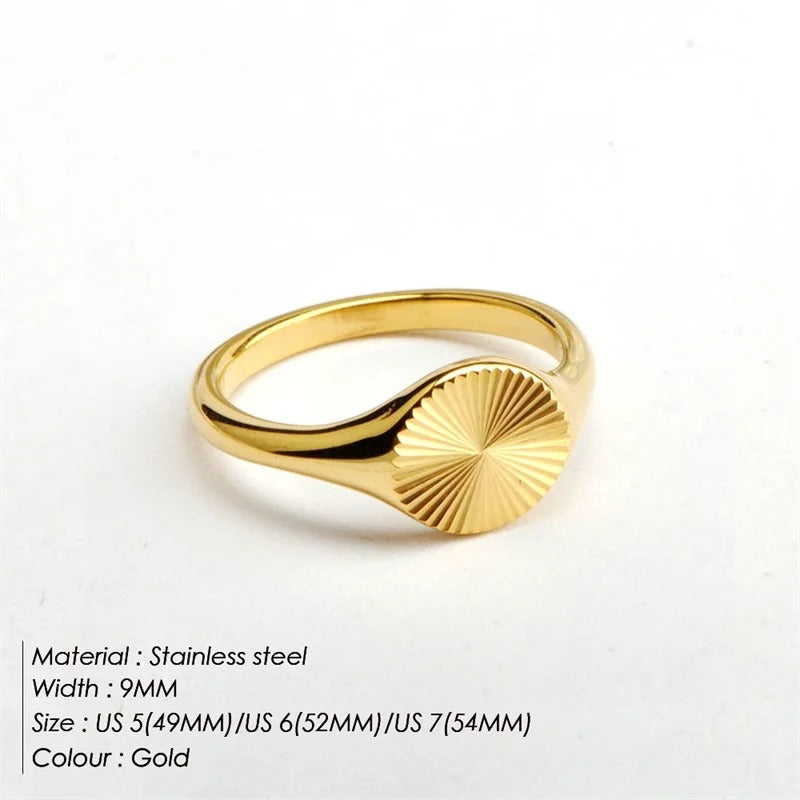 Dainty Dome Wave Ring
