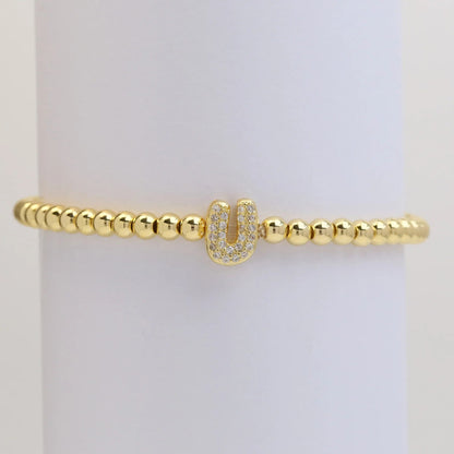 Letter Beaded Bracelet